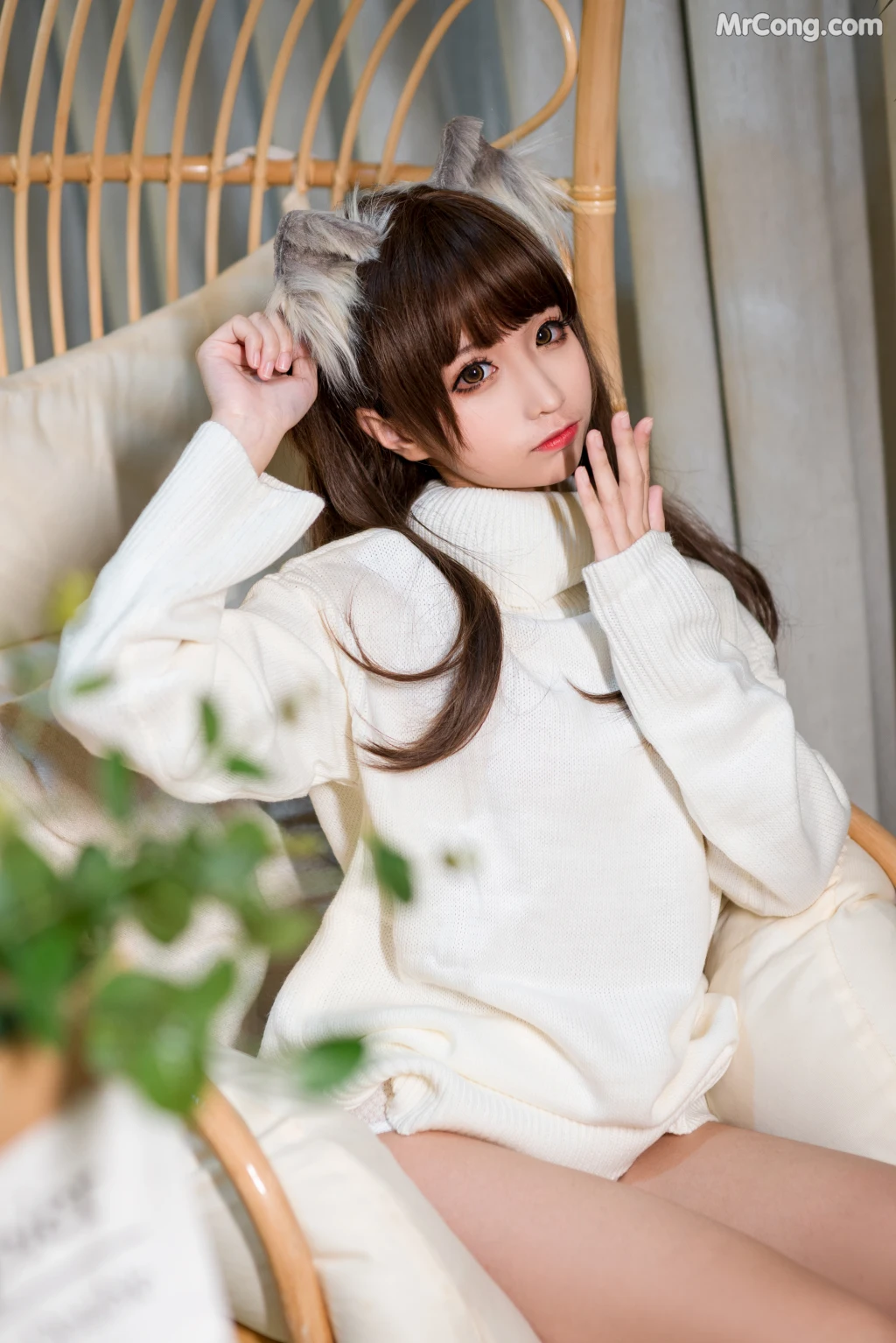 Coser@蠢沫沫 (chunmomo) Vol.046: 白毛衣 (45 photos) – Page 3