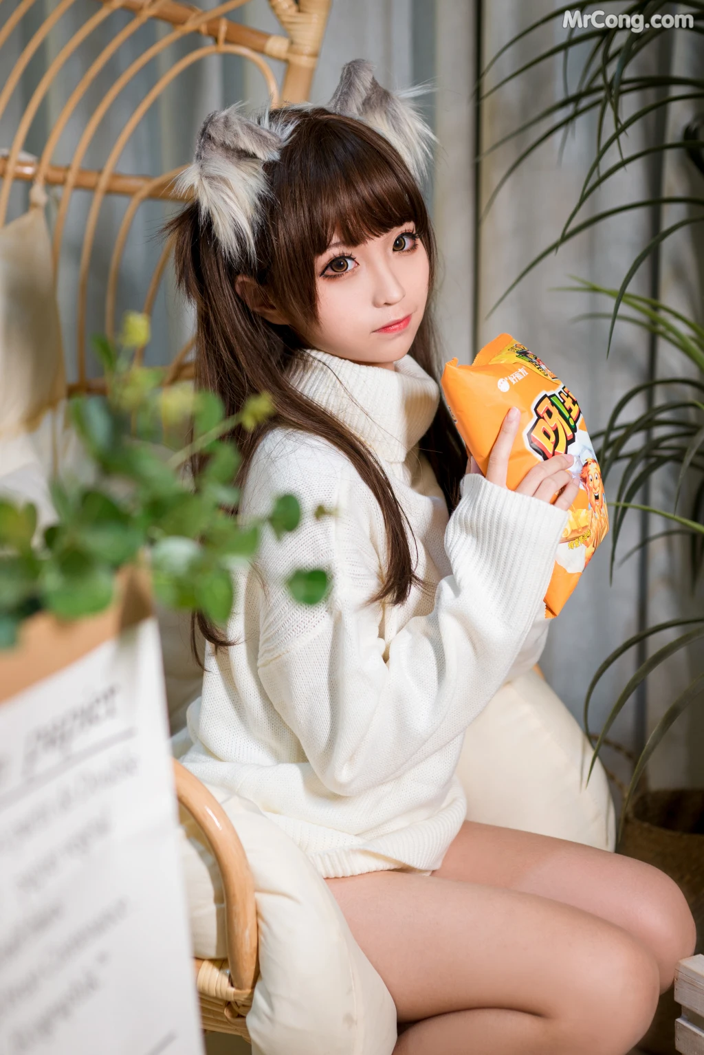 Coser@蠢沫沫 (chunmomo) Vol.046: 白毛衣 (45 photos) – Page 3