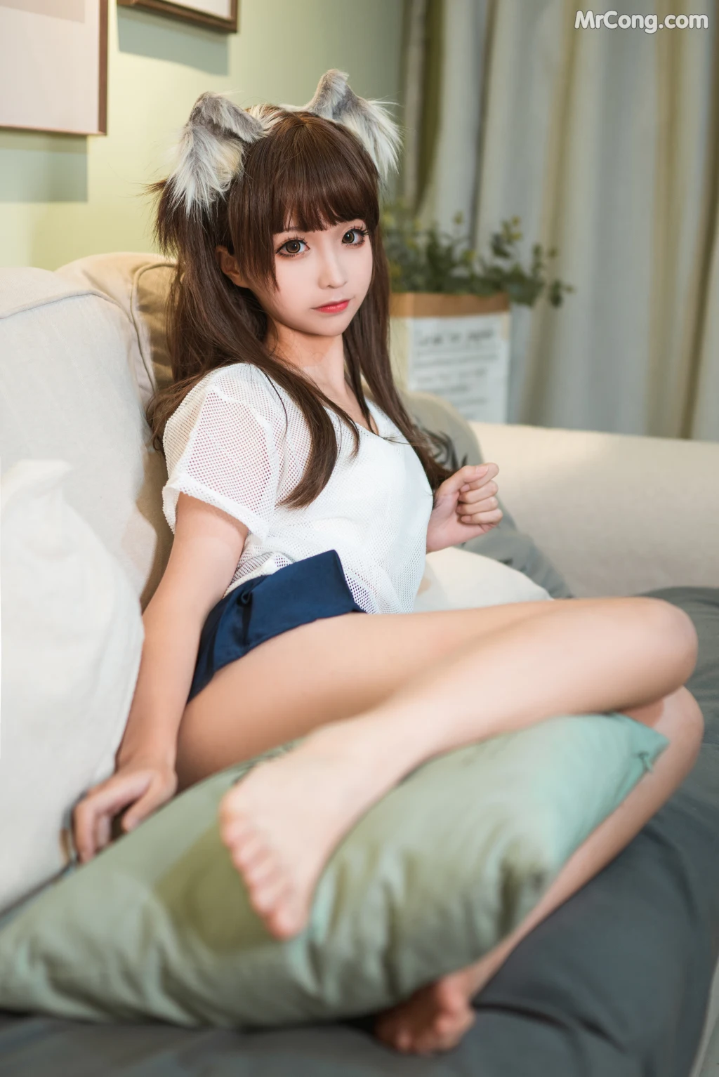 Coser@蠢沫沫 (chunmomo) Vol.047: 短裙猫耳 (40 photos)