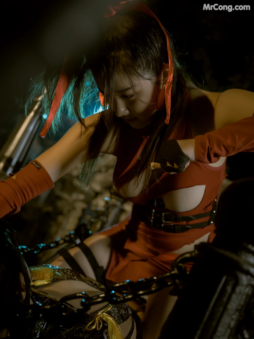 Coser@Xia Xiao Qiu Qiu Qiu (夏小秋秋秋) No.066: 忍者的刺杀 (50 photos)