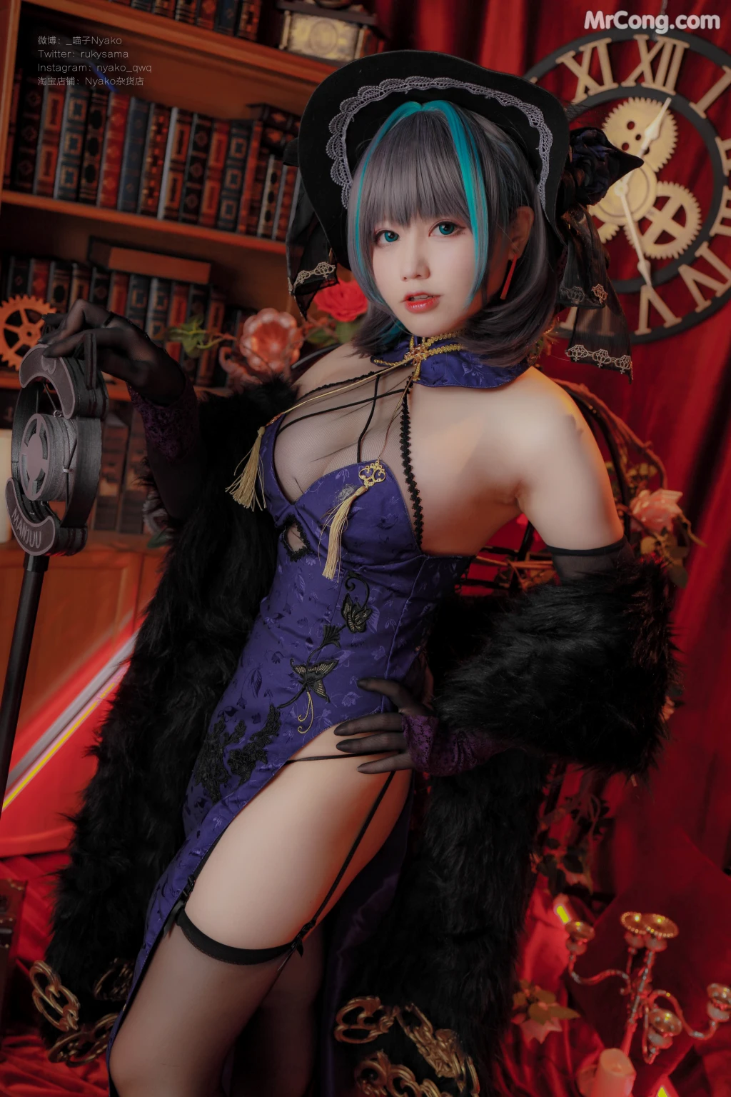 Coser@Nyako喵子: 柴郡旗袍 (48 photos)
