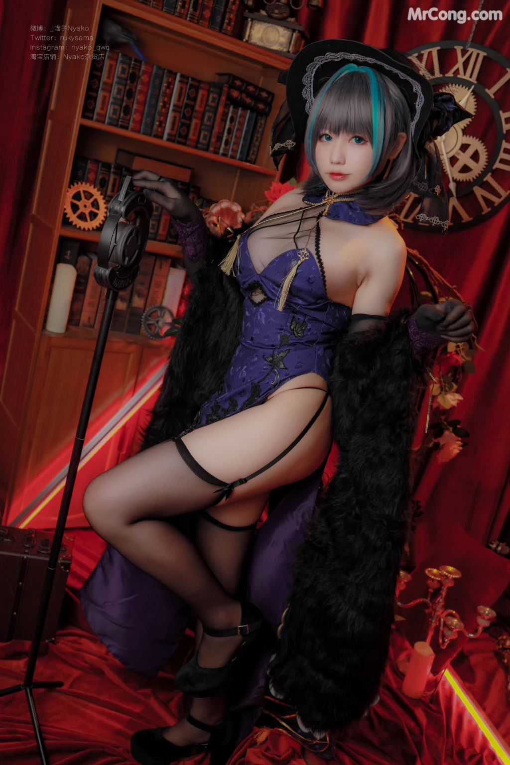 Coser@Nyako喵子: 柴郡旗袍 (48 photos)