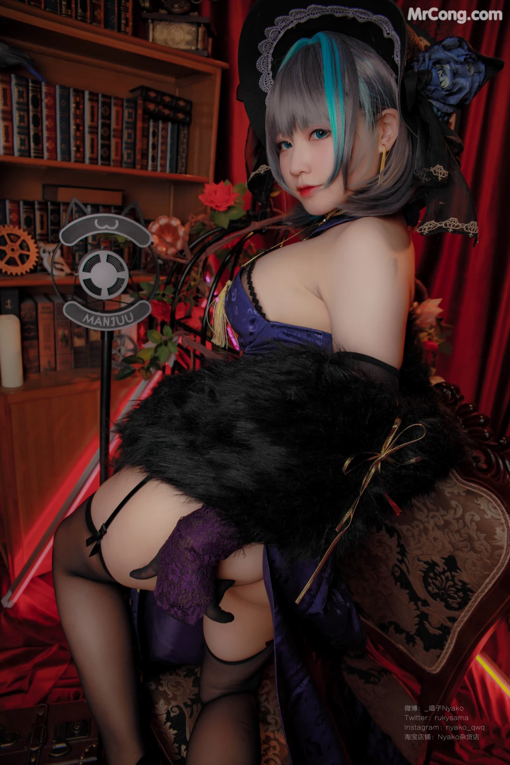 Coser@Nyako喵子: 柴郡旗袍 (48 photos)