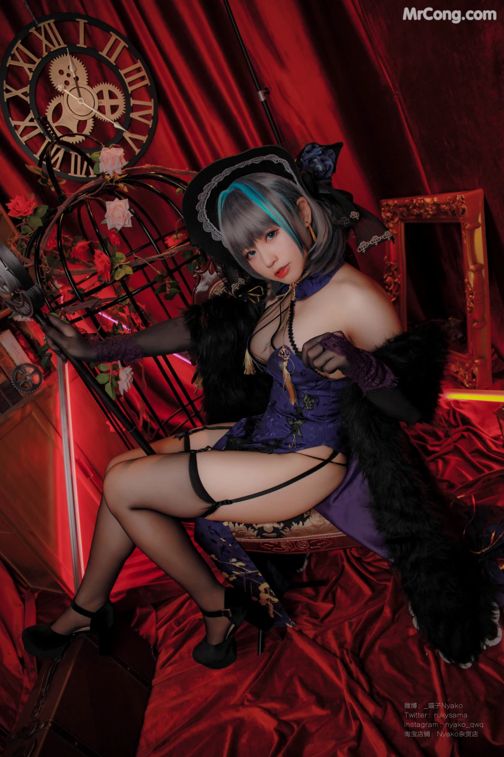 Coser@Nyako喵子: 柴郡旗袍 (48 photos)