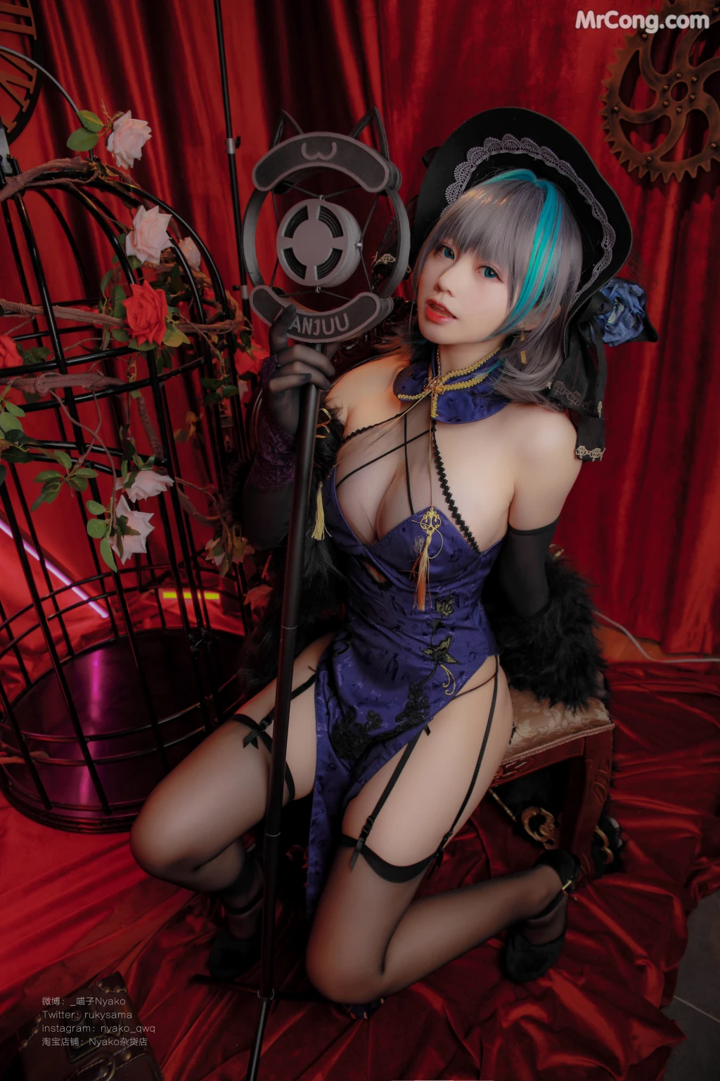 Coser@Nyako喵子: 柴郡旗袍 (48 photos)