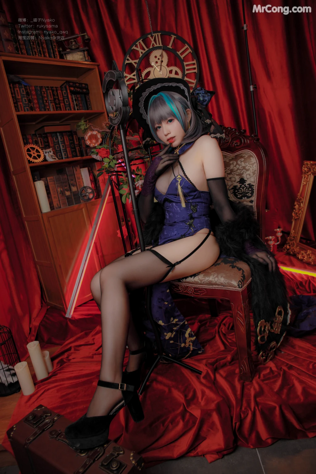 Coser@Nyako喵子: 柴郡旗袍 (48 photos) – Page 2