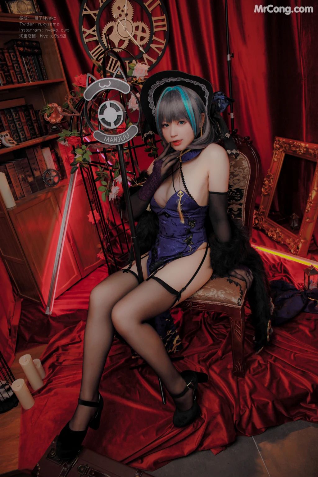 Coser@Nyako喵子: 柴郡旗袍 (48 photos) – Page 2