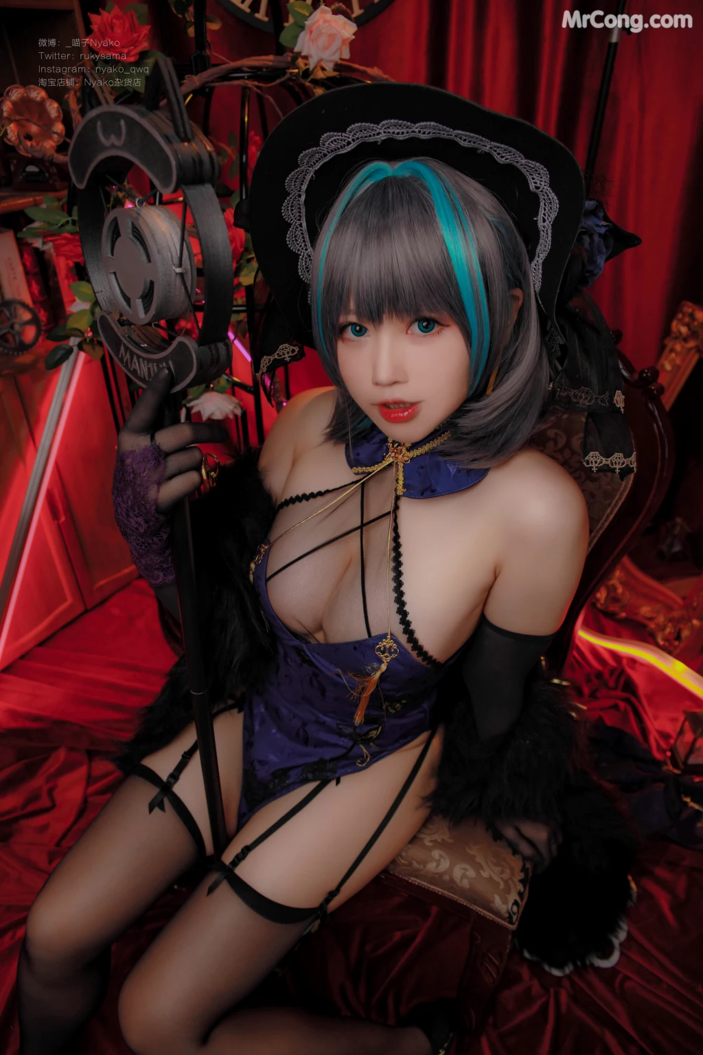 Coser@Nyako喵子: 柴郡旗袍 (48 photos) – Page 2