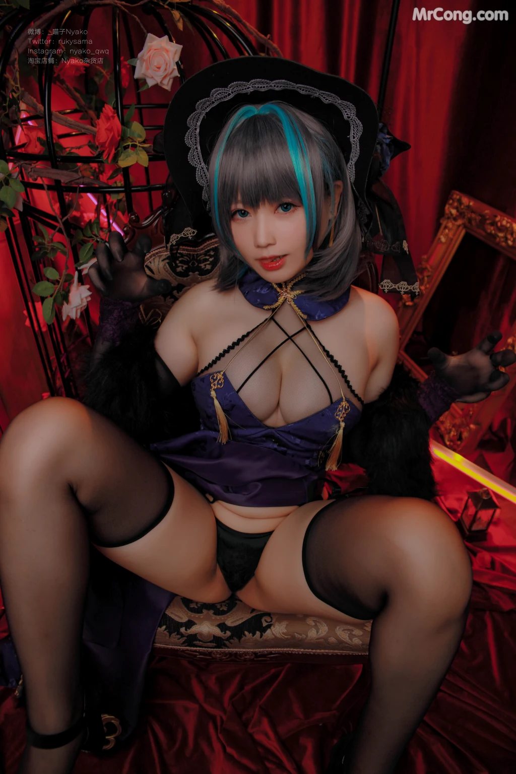 Coser@Nyako喵子: 柴郡旗袍 (48 photos) – Page 2