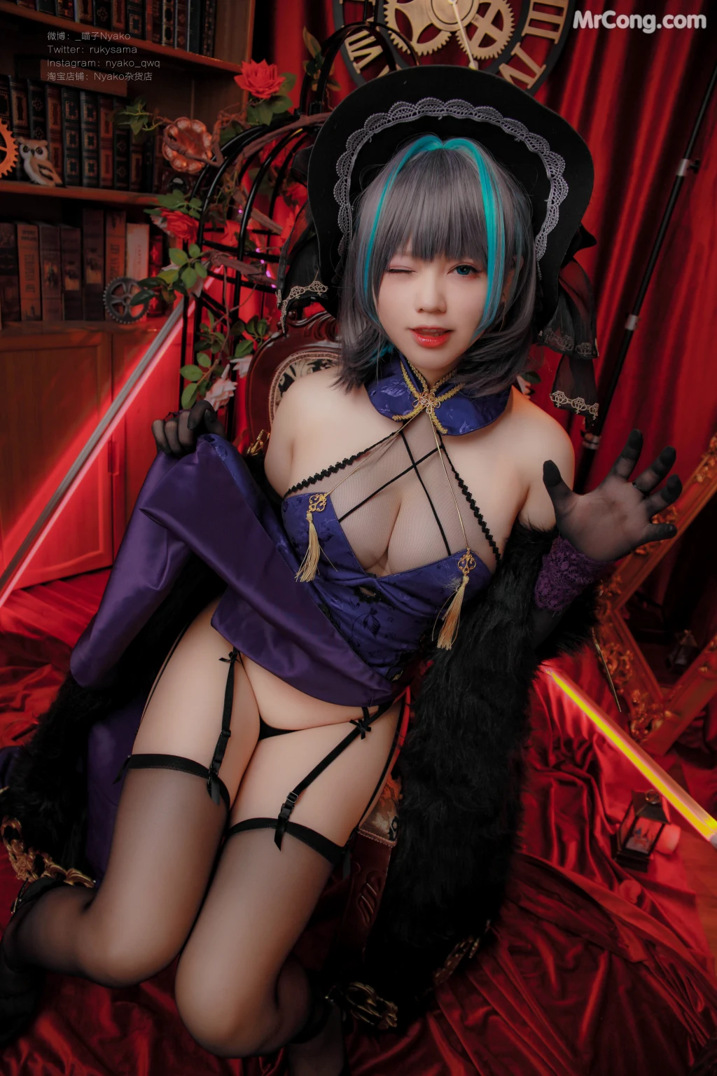 Coser@Nyako喵子: 柴郡旗袍 (48 photos) – Page 2