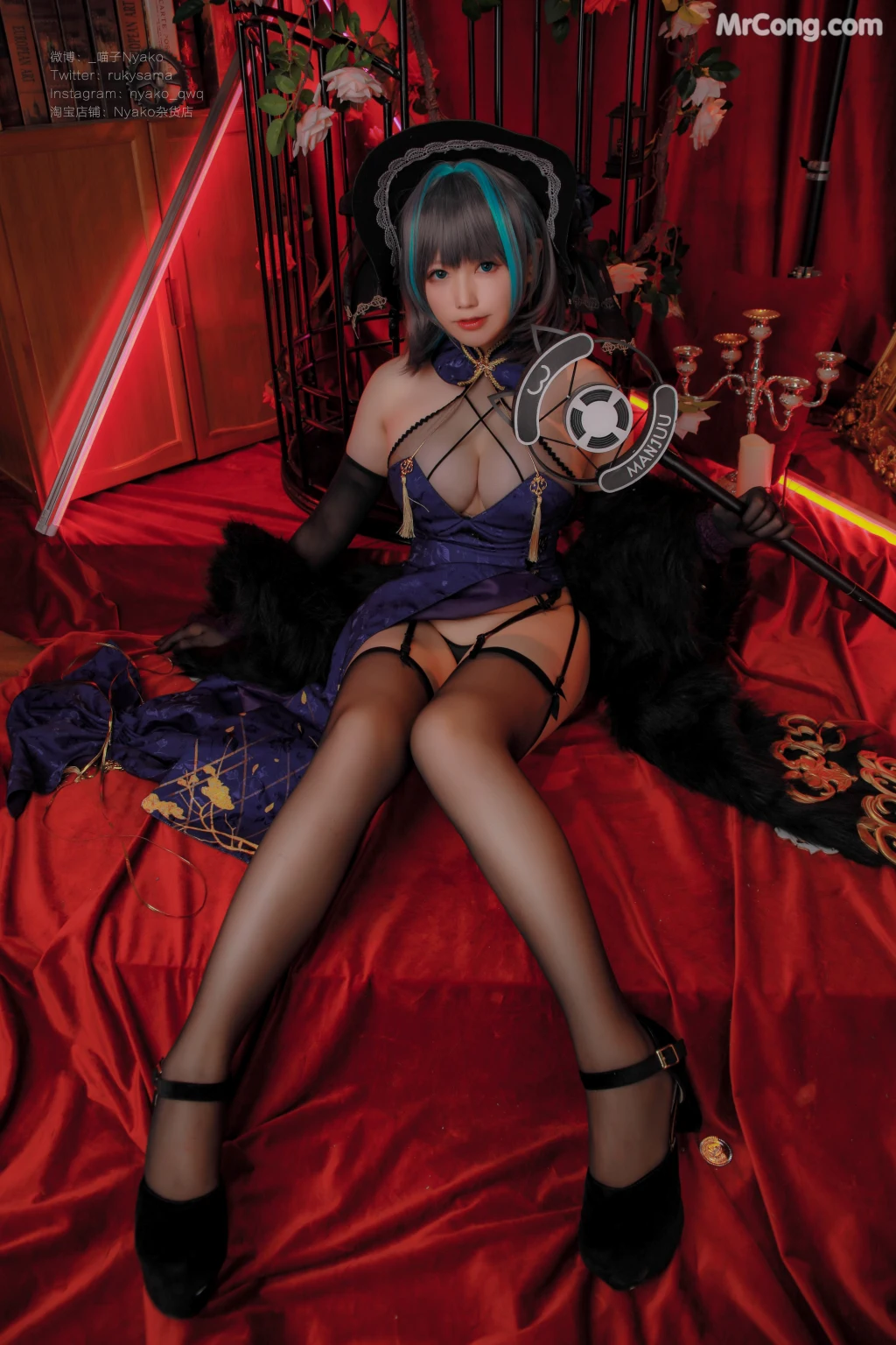 Coser@Nyako喵子: 柴郡旗袍 (48 photos) – Page 3