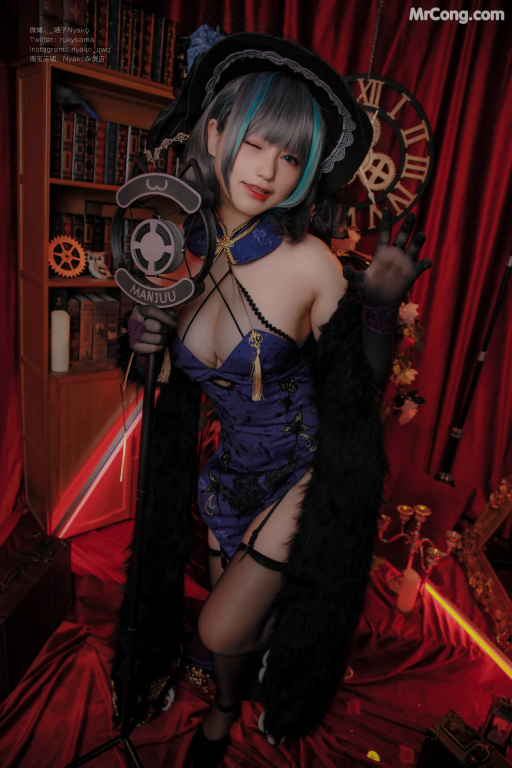 Coser@Nyako喵子: 柴郡旗袍 (48 photos) – Page 4