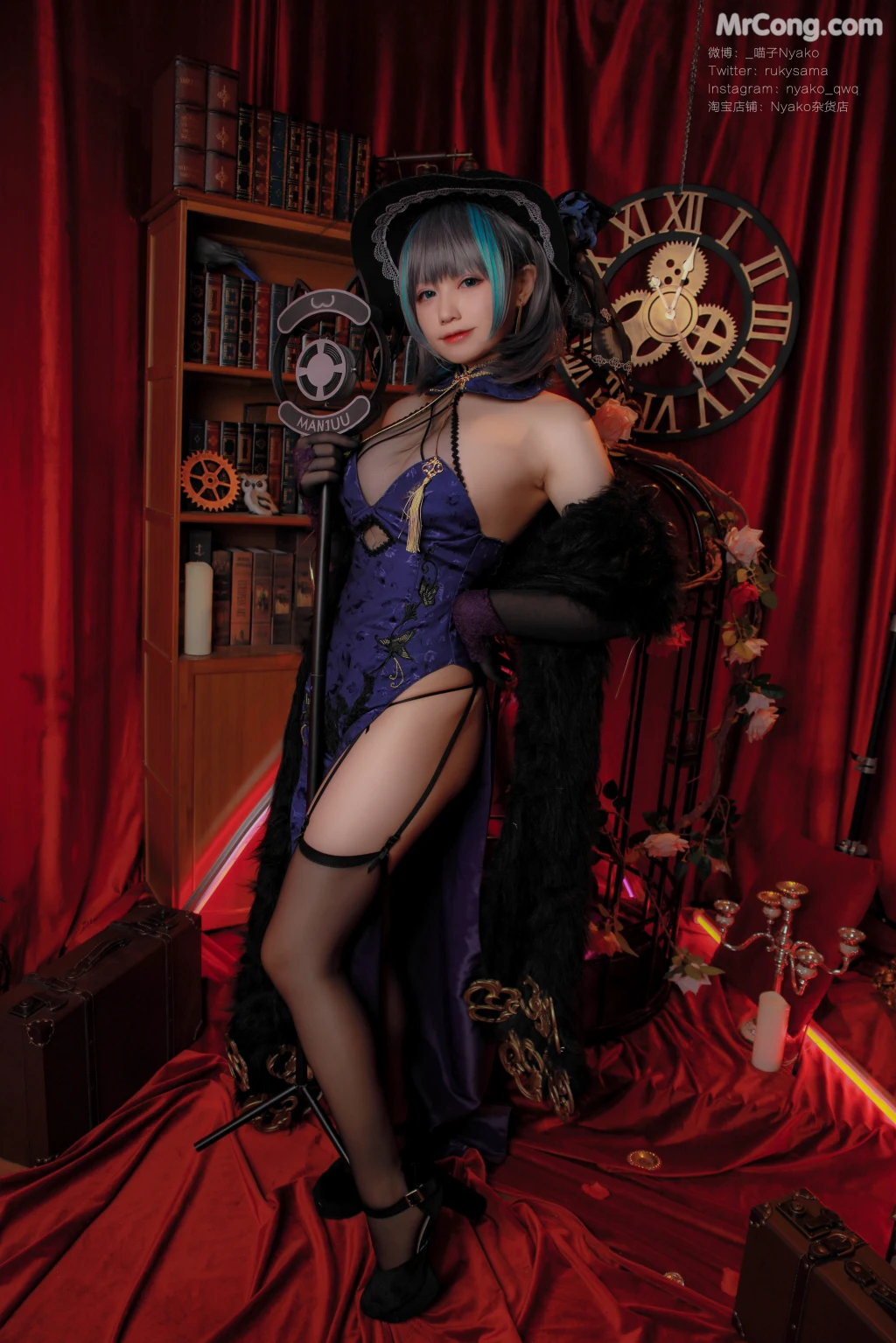 Coser@Nyako喵子: 柴郡旗袍 (48 photos) – Page 4