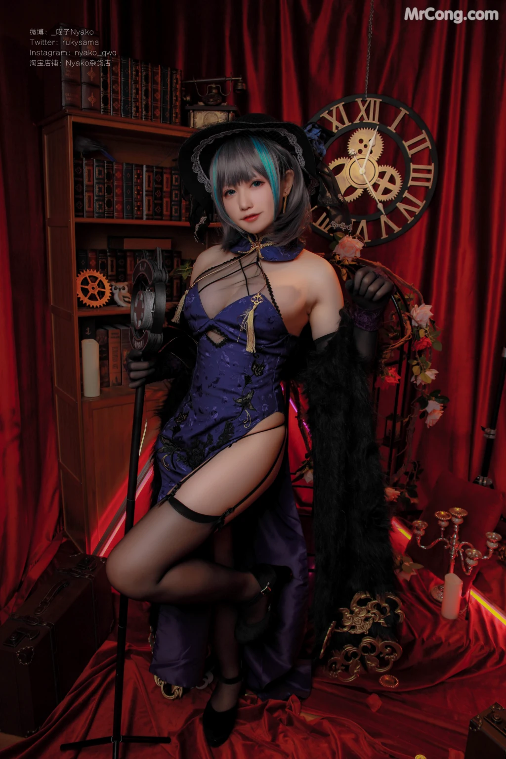 Coser@Nyako喵子: 柴郡旗袍 (48 photos) – Page 4