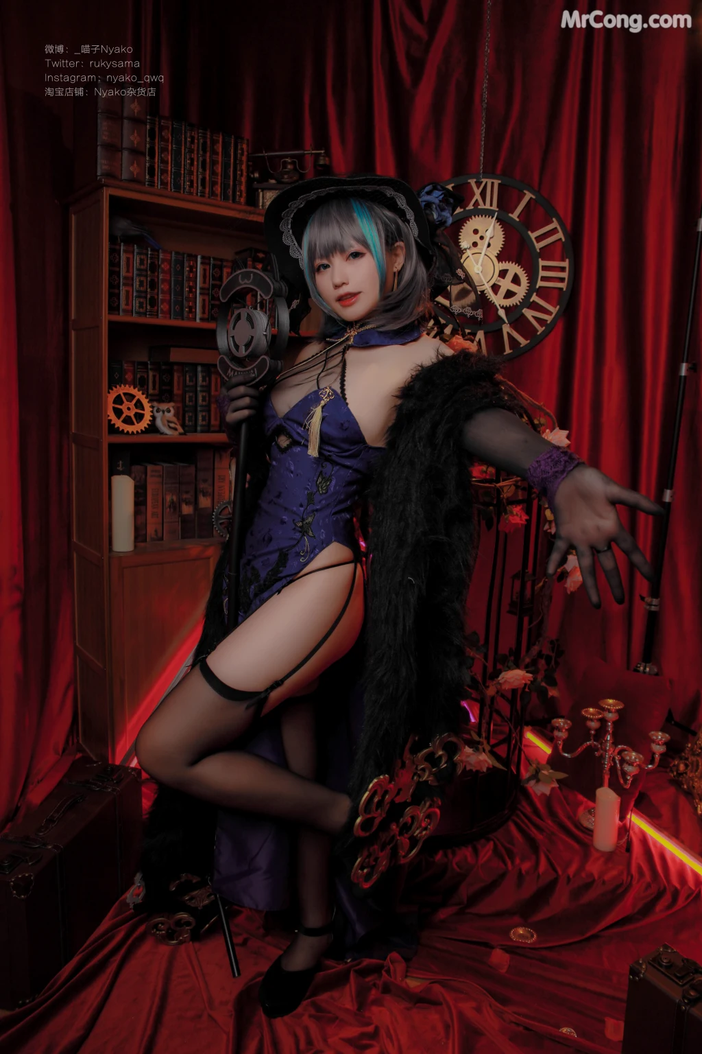 Coser@Nyako喵子: 柴郡旗袍 (48 photos) – Page 4