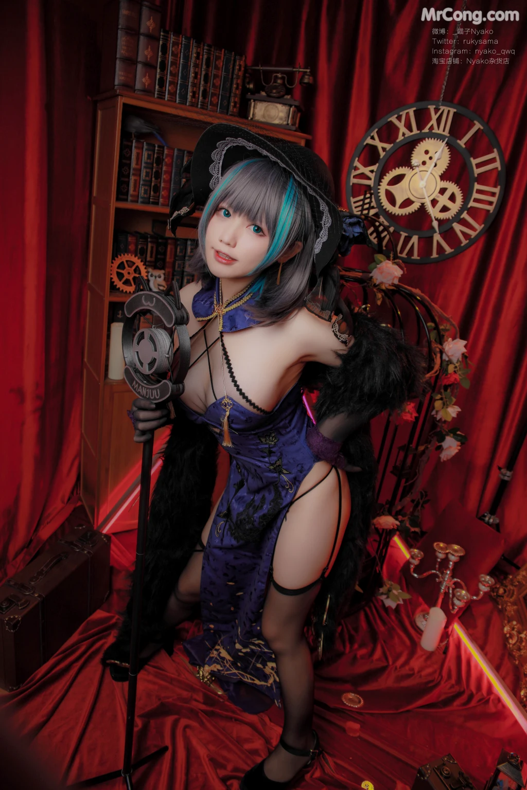 Coser@Nyako喵子: 柴郡旗袍 (48 photos) – Page 4