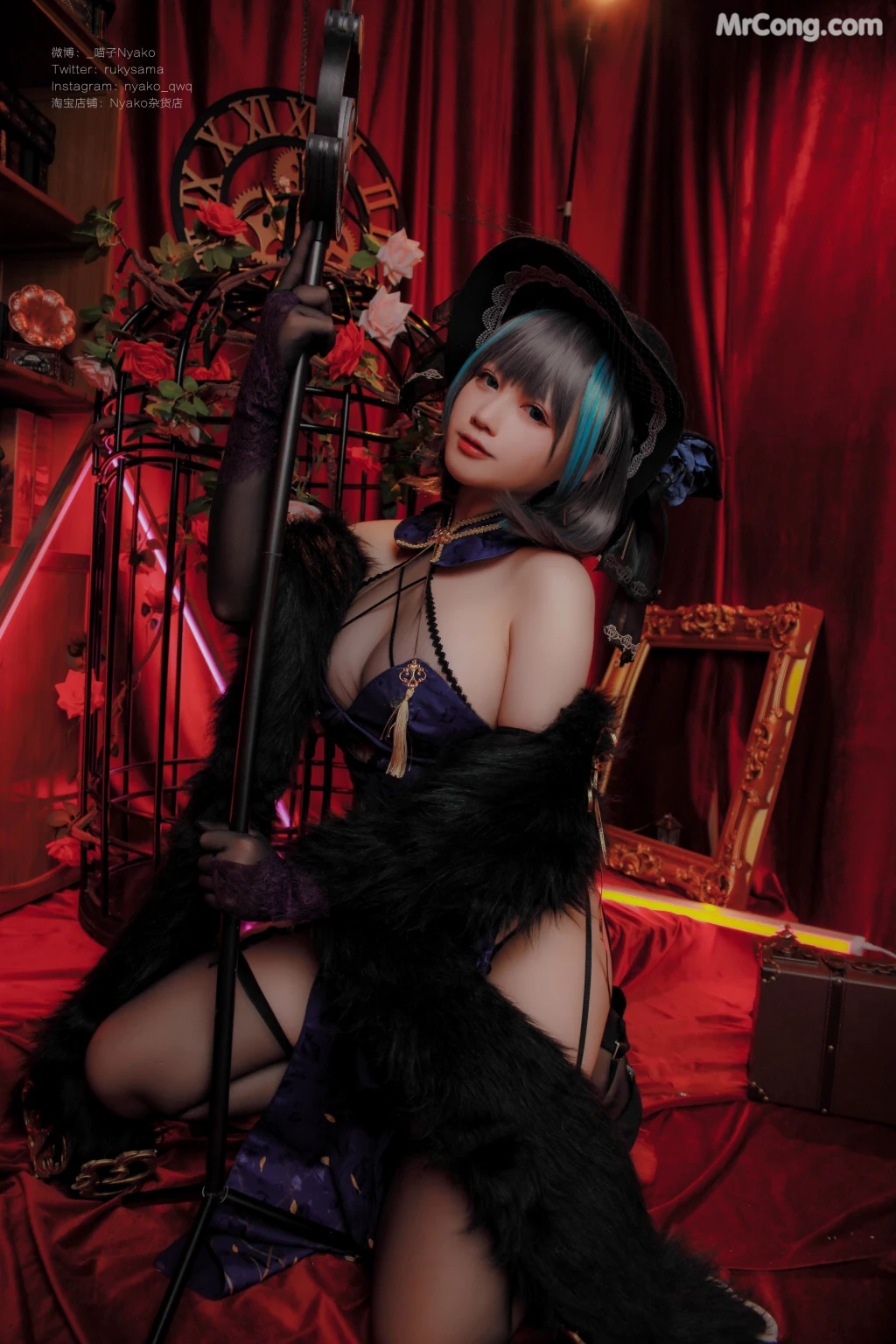 Coser@Nyako喵子: 柴郡旗袍 (48 photos) – Page 4