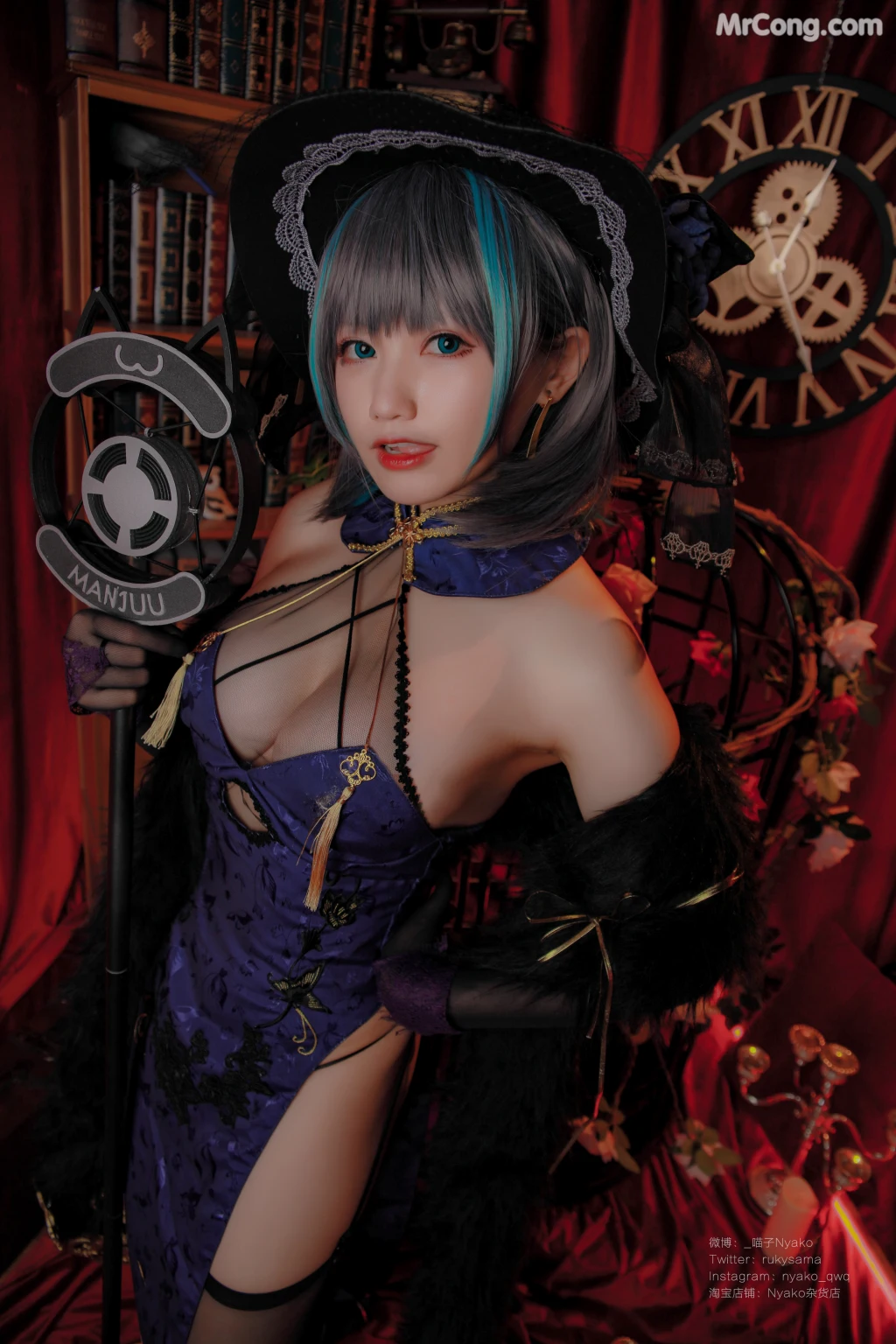 Coser@Nyako喵子: 柴郡旗袍 (48 photos) – Page 5