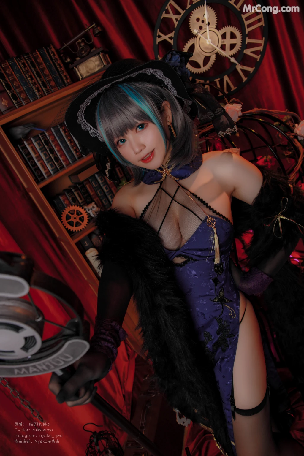 Coser@Nyako喵子: 柴郡旗袍 (48 photos) – Page 5