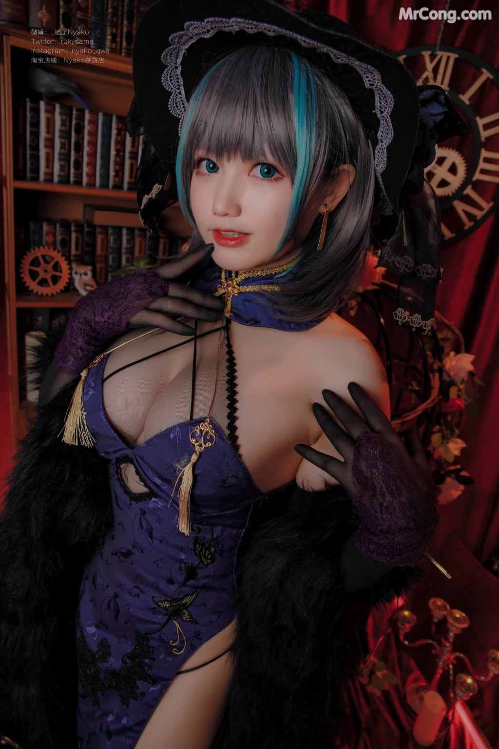 Coser@Nyako喵子: 柴郡旗袍 (48 photos) – Page 5