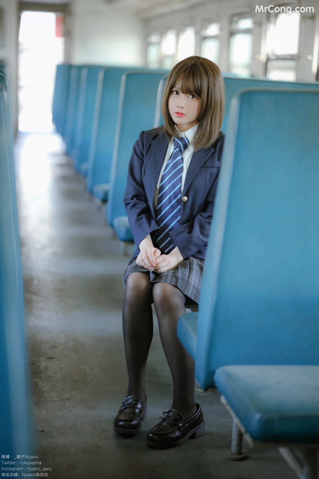 Coser@Nyako喵子: 列车 JK (80 photos + 1 video) – Page 3
