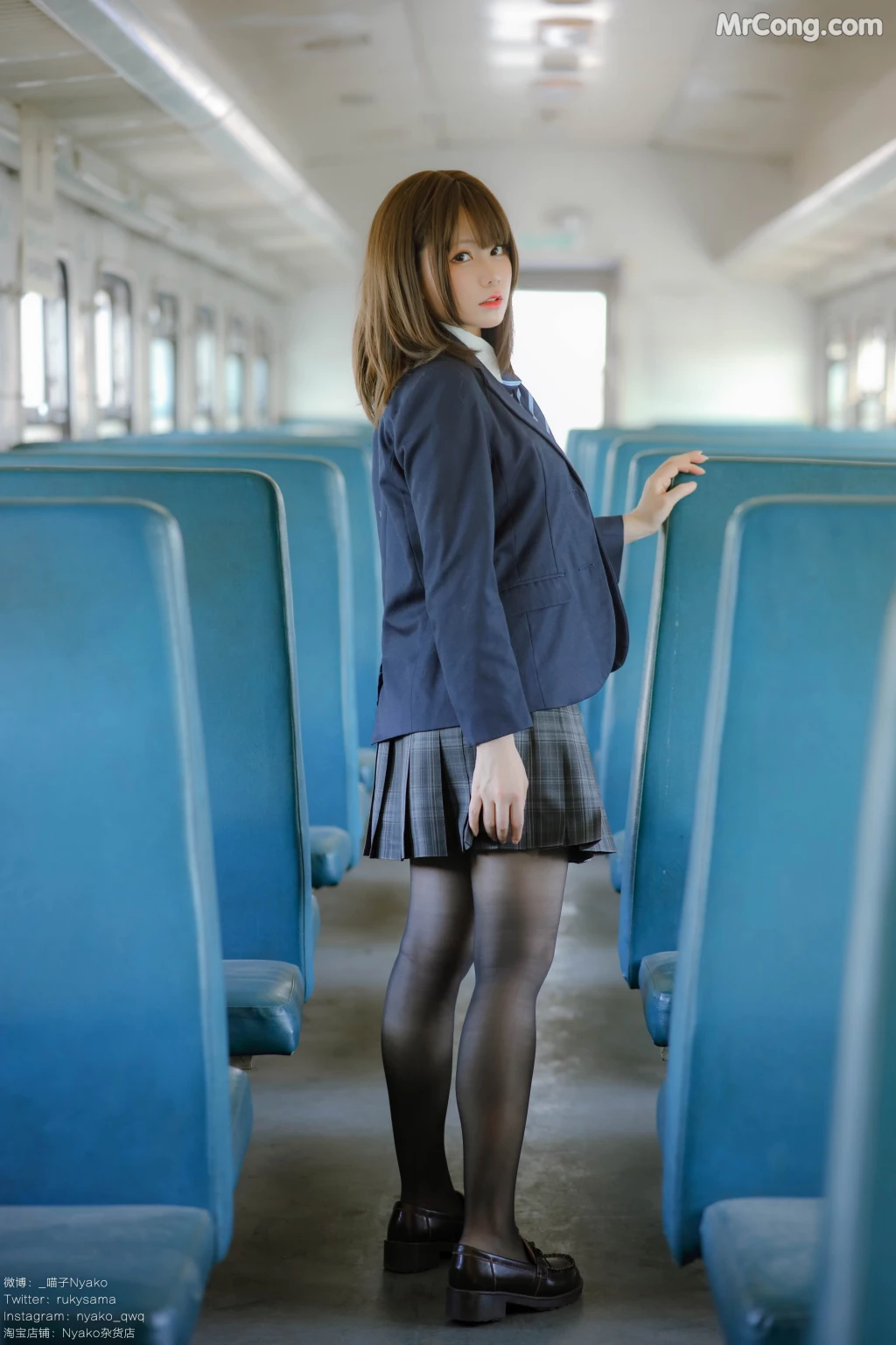 Coser@Nyako喵子: 列车 JK (80 photos + 1 video) – Page 3