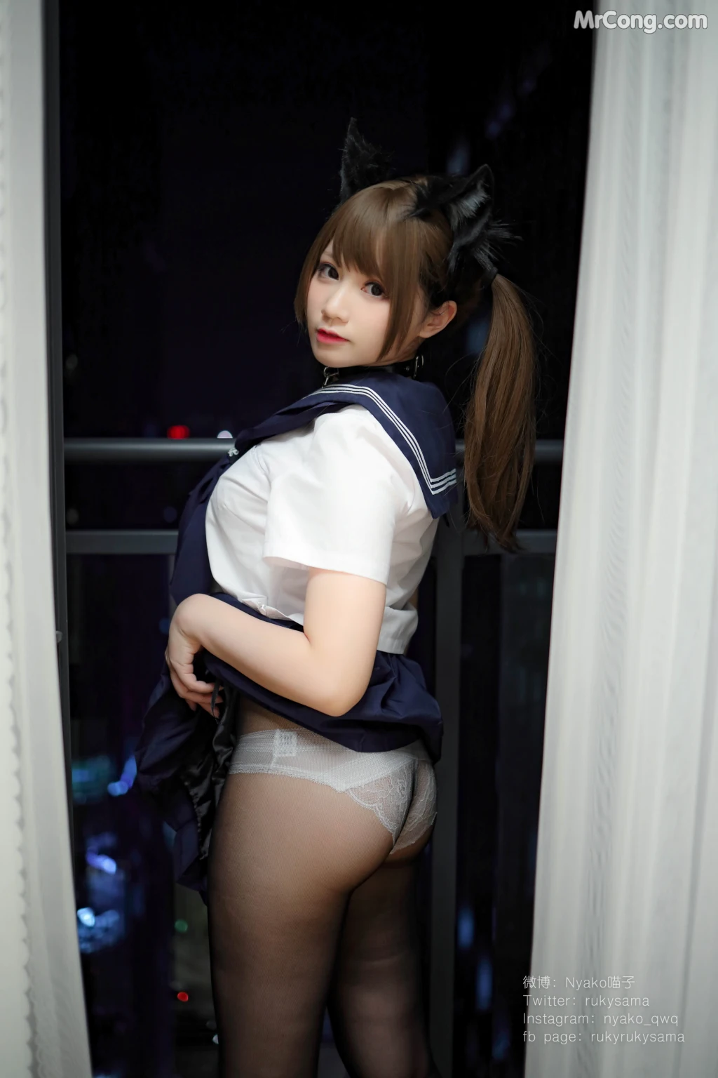 Coser@Nyako喵子: セーラ服とプレゼント (151 photos + 5 videos)