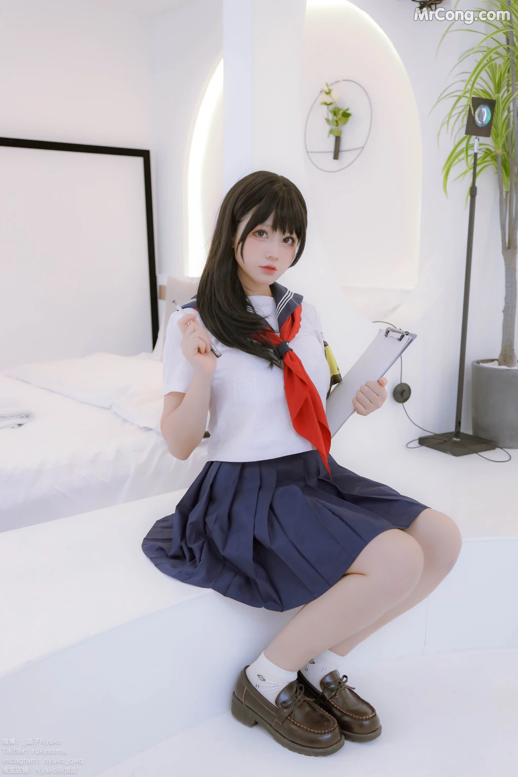 Coser@Nyako喵子: 风纪委员 (85 photos + 1 video)