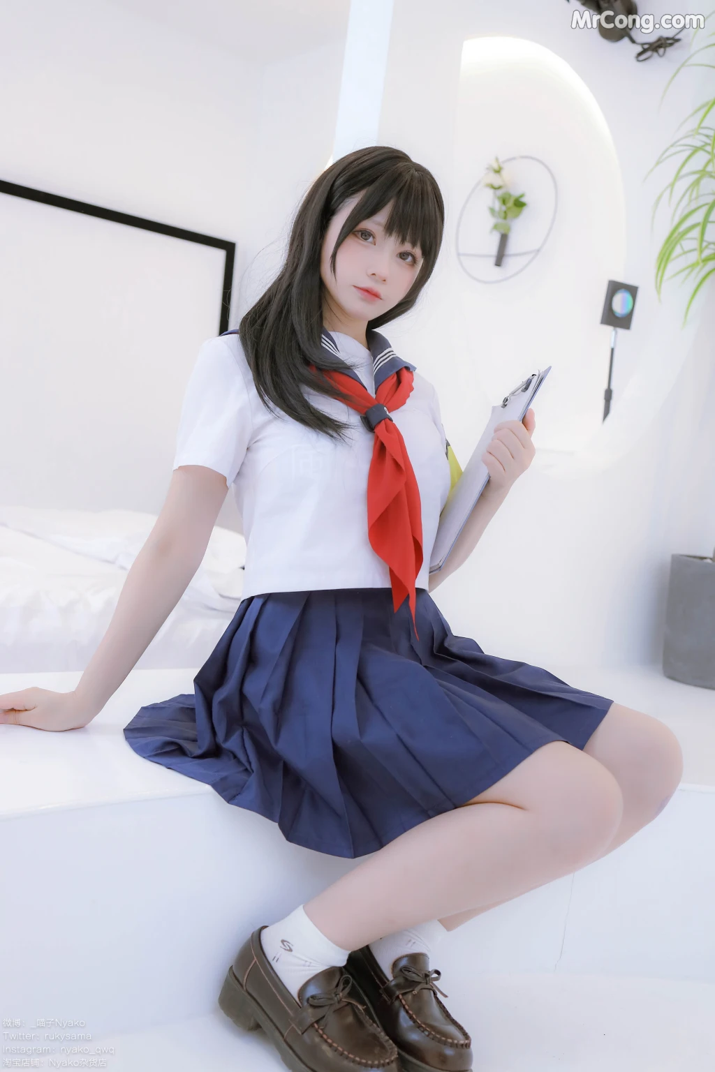 Coser@Nyako喵子: 风纪委员 (85 photos + 1 video)
