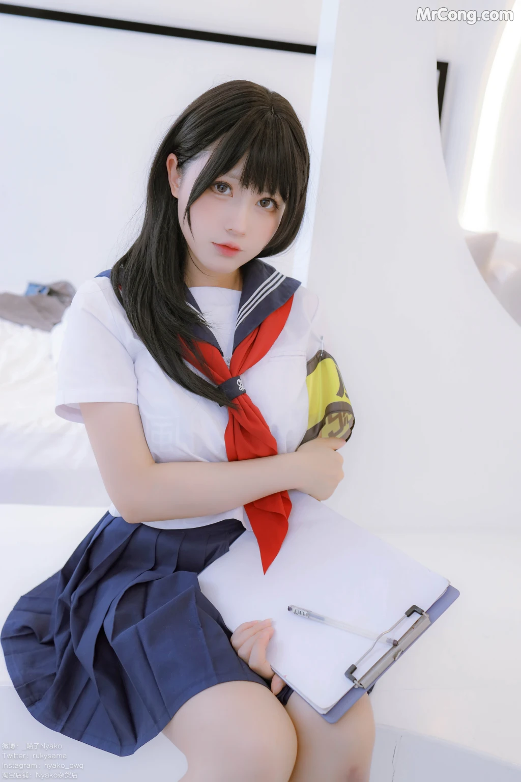 Coser@Nyako喵子: 风纪委员 (85 photos + 1 video)