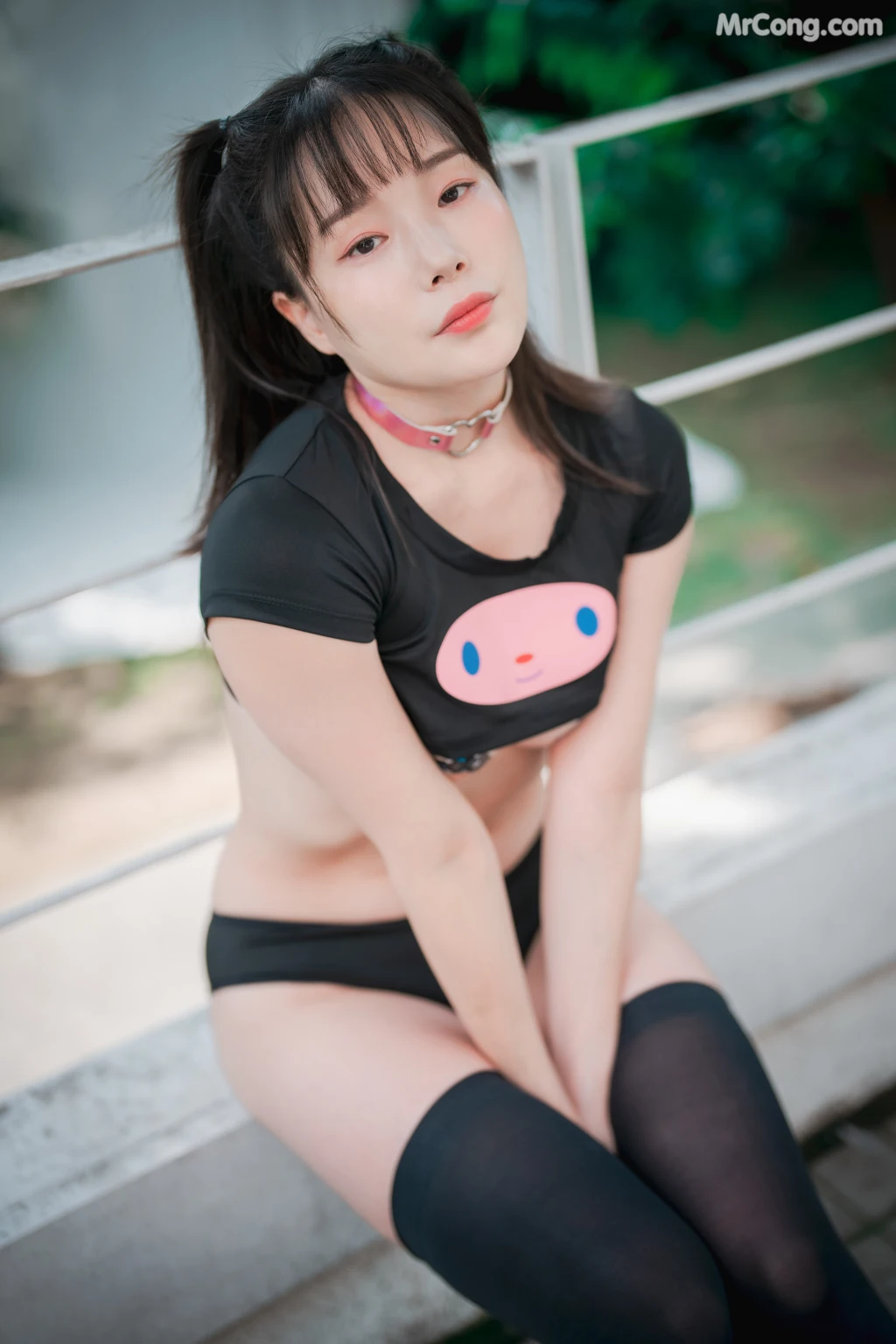 DJAWA Photo – Pia (피아): “Black Puppy Girl” (50 photos)