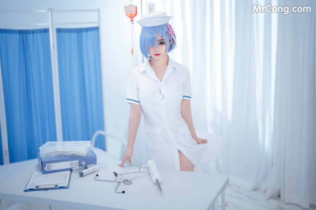 Coser@桜井宁宁 Vol.055: 雷姆护士 (108 photos)