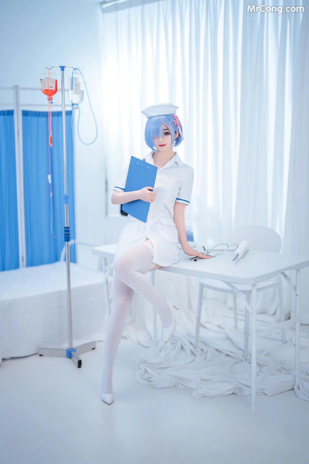 Coser@桜井宁宁 Vol.055: 雷姆护士 (108 photos)
