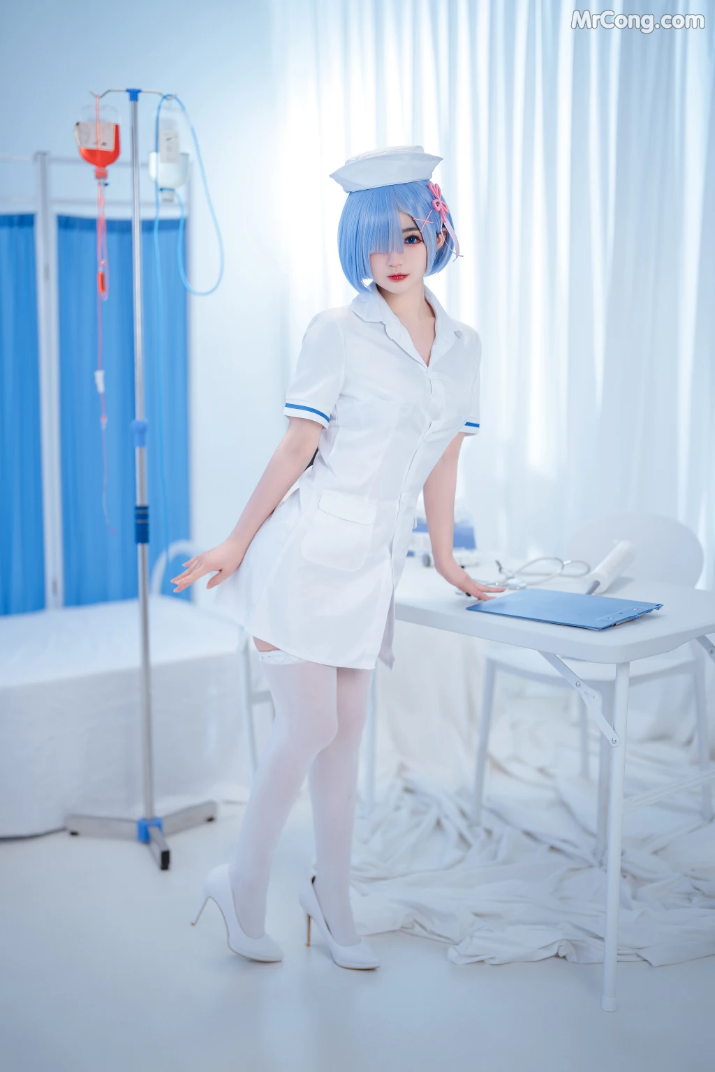 Coser@桜井宁宁 Vol.055: 雷姆护士 (108 photos)