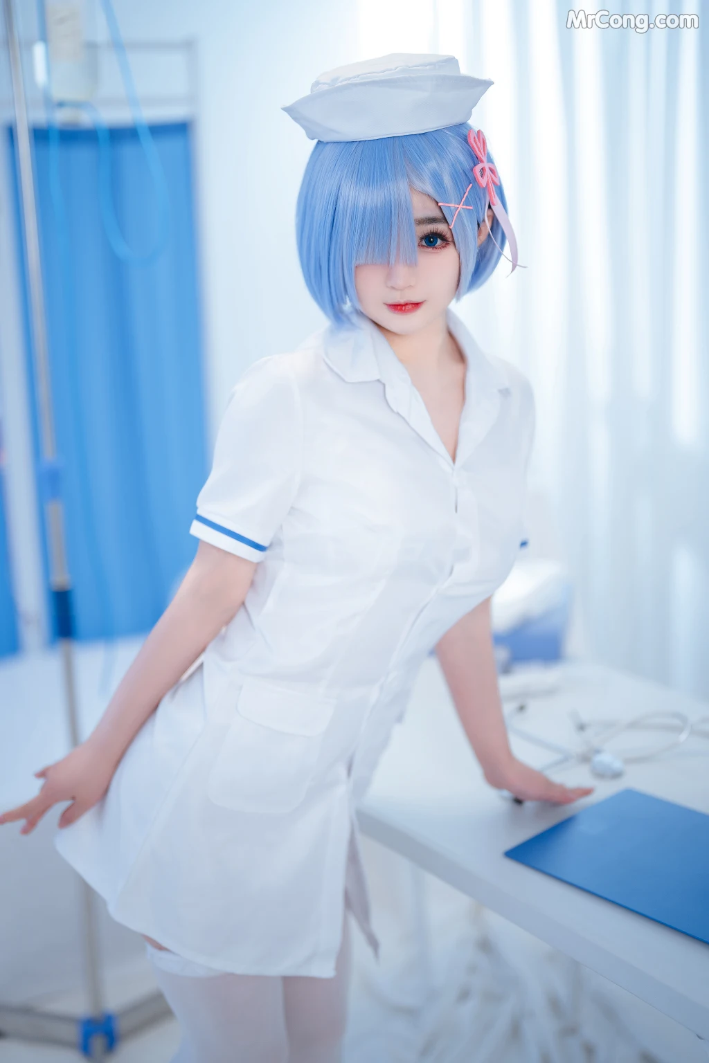 Coser@桜井宁宁 Vol.055: 雷姆护士 (108 photos)