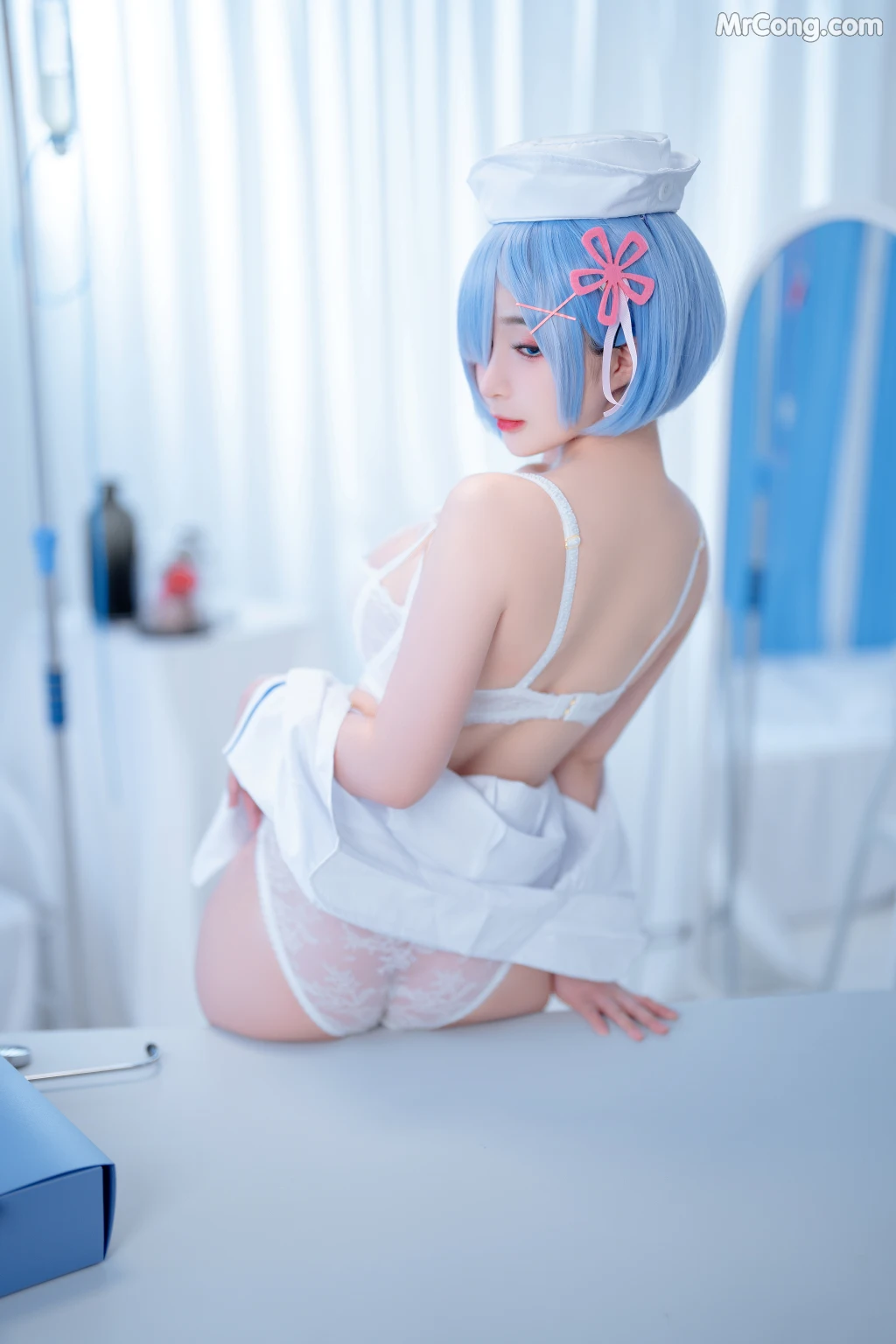 Coser@桜井宁宁 Vol.055: 雷姆护士 (108 photos) – Page 7