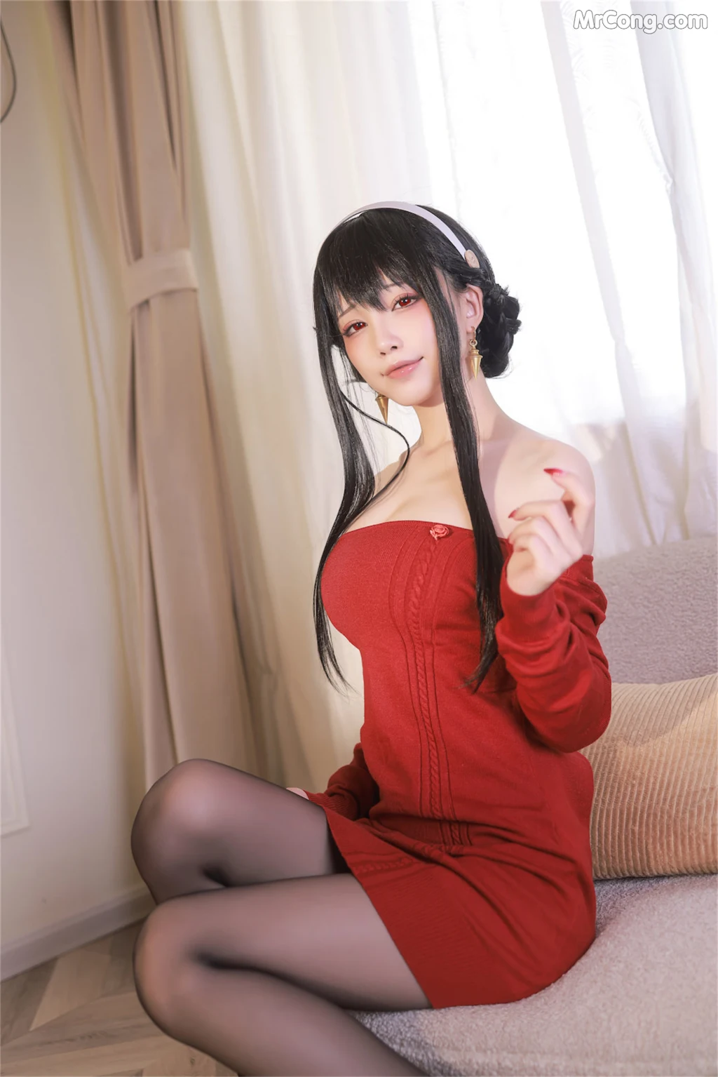 Coser@水淼Aqua Vol.125: 红毛衣 (68 photos) – Page 7