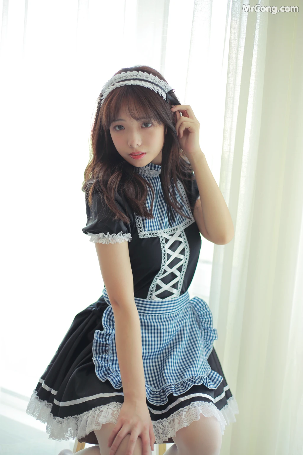 Coser@雯妹不讲道理 No.002: 女仆写真 (17 photos)