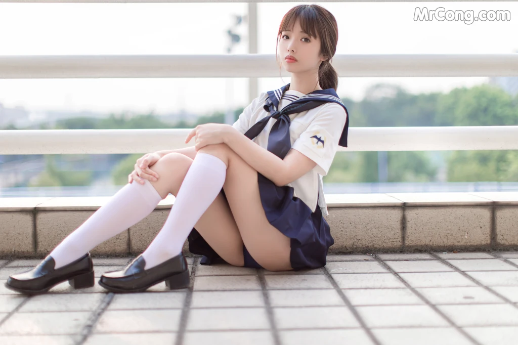 Coser@雯妹不讲道理 No.005: JK (20 photos)