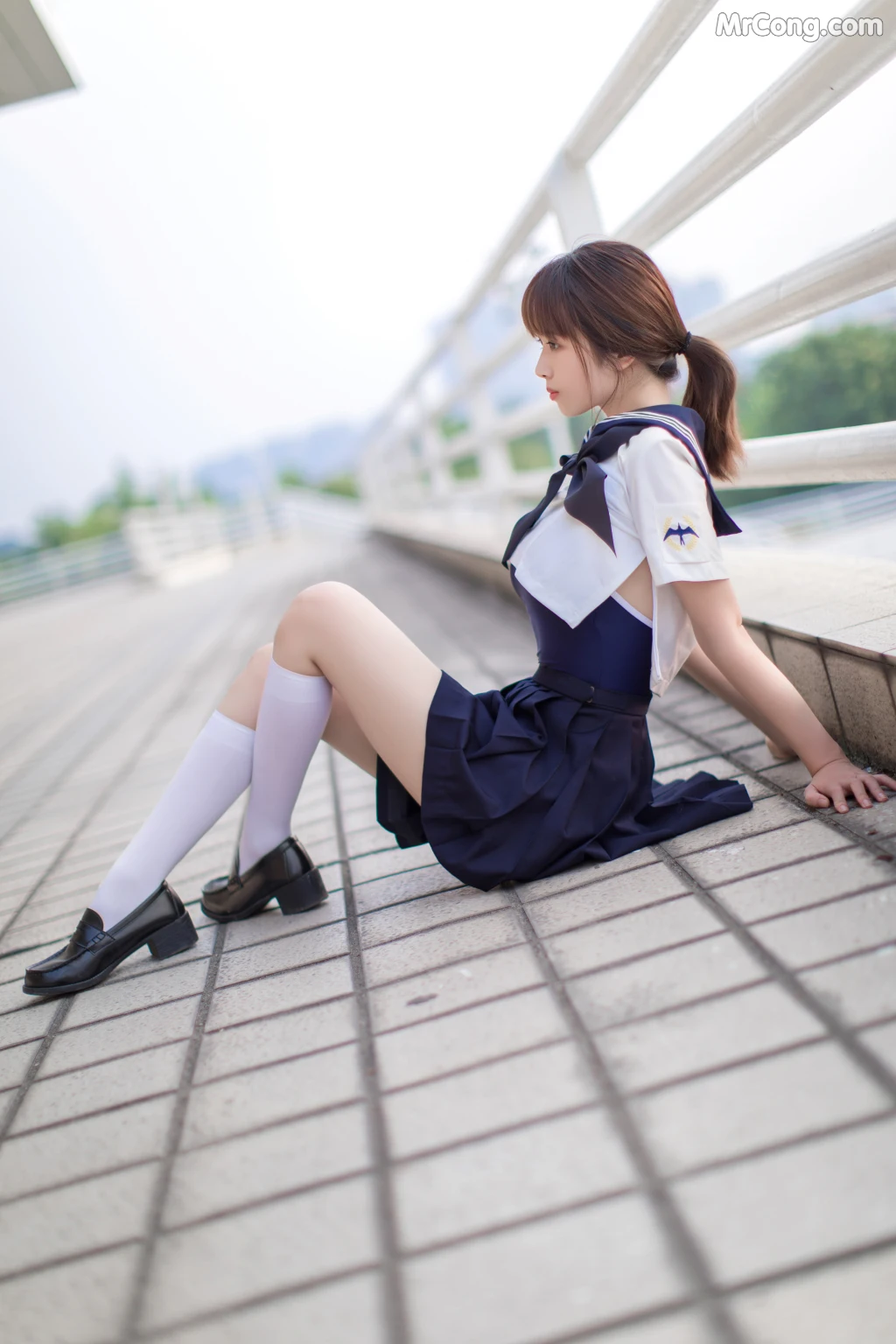 Coser@雯妹不讲道理 No.005: JK (20 photos)
