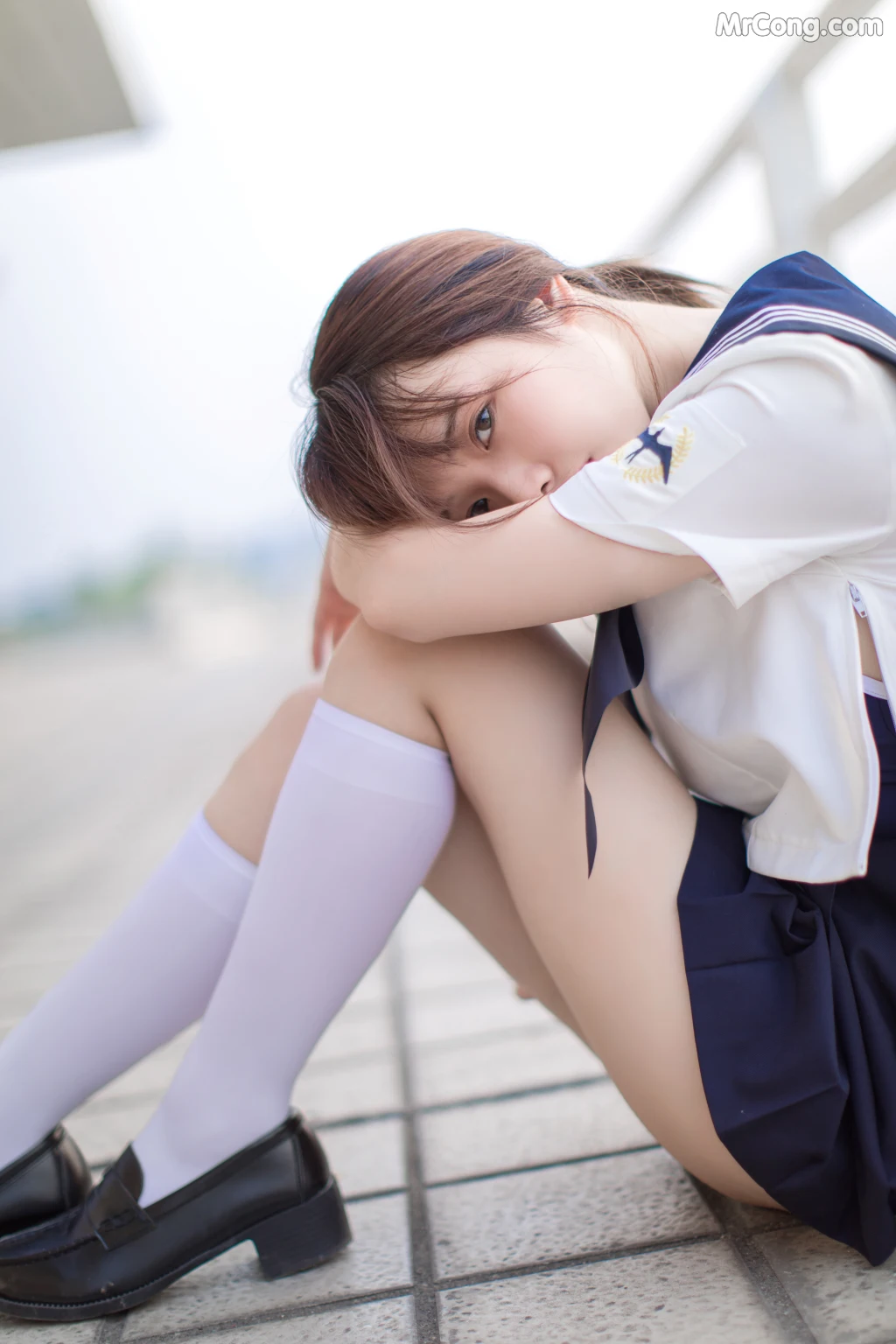 Coser@雯妹不讲道理 No.005: JK (20 photos)