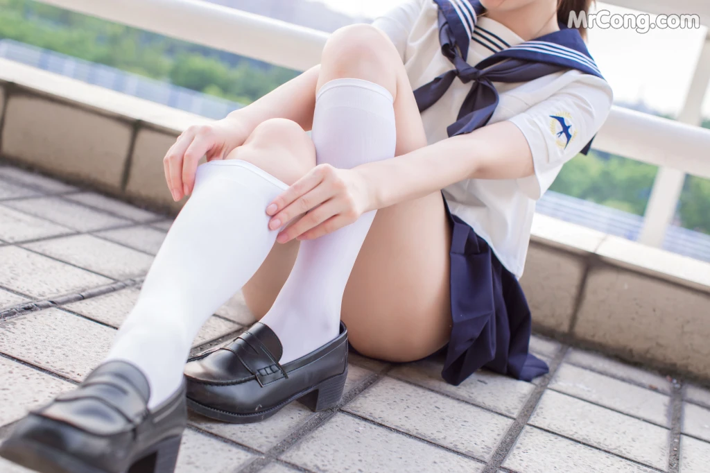 Coser@雯妹不讲道理 No.005: JK (20 photos)