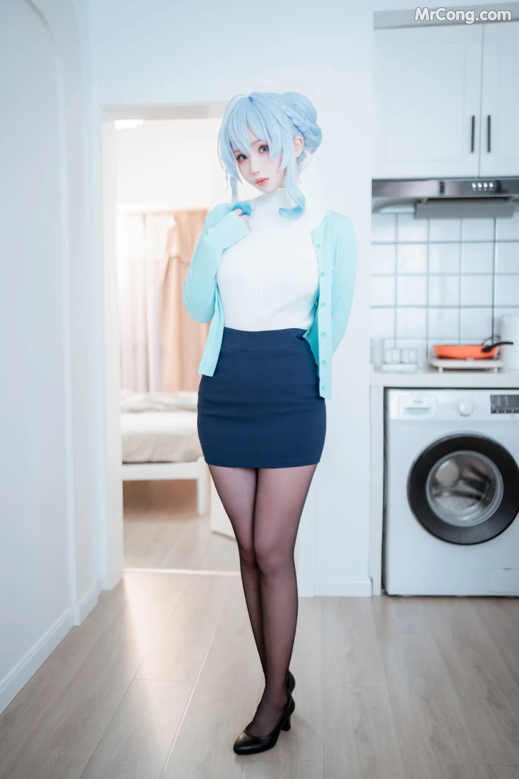 Coser@rioko凉凉子 Vol.100: 雪女 (80 photos + 13 videos)