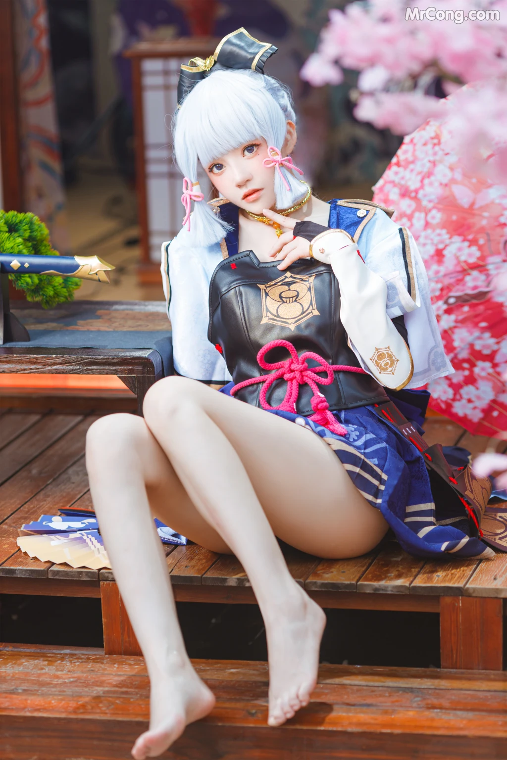 Coser@桜桃喵 Vol.130: 神里绫华 (34 photos + 2 videos)