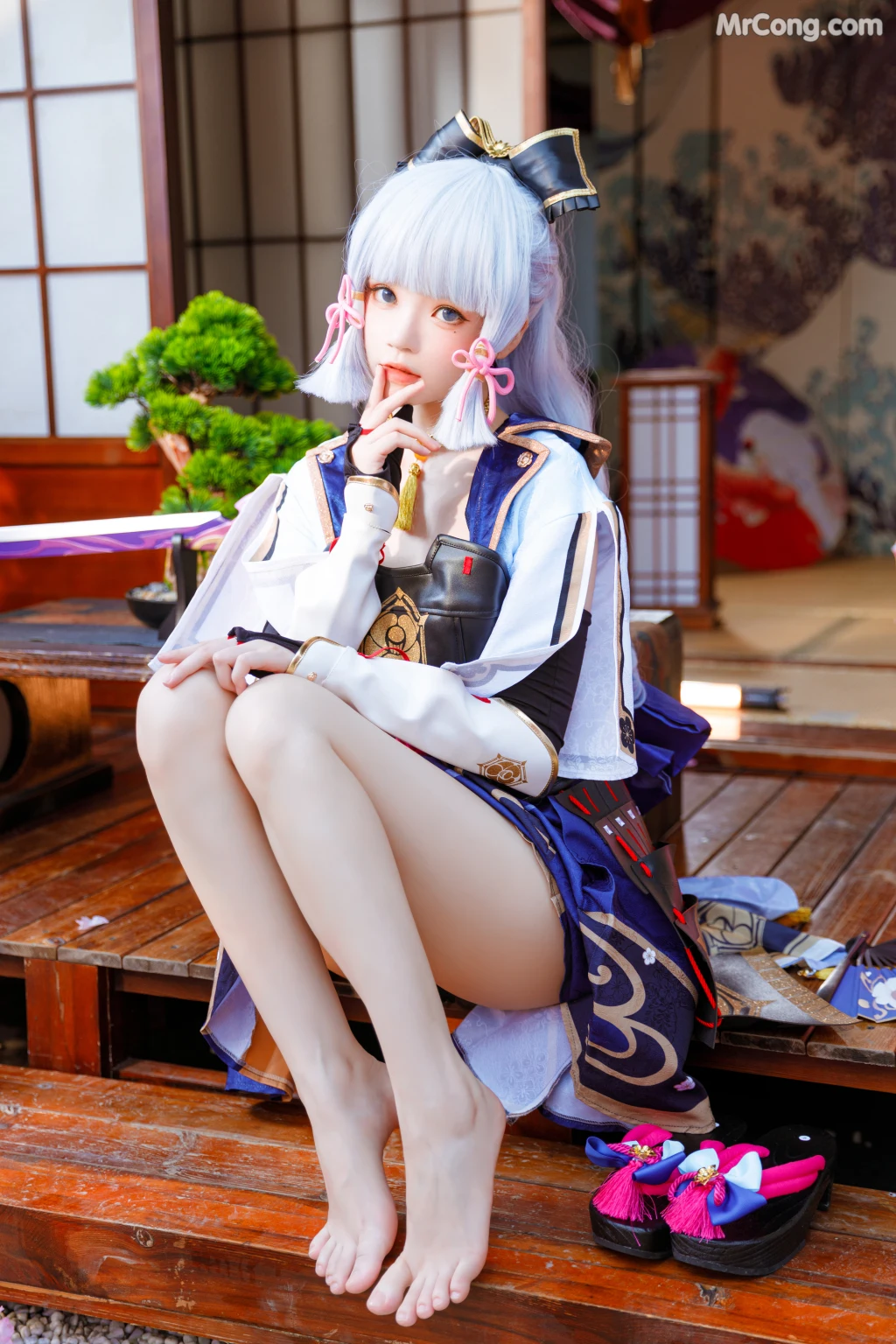 Coser@桜桃喵 Vol.130: 神里绫华 (34 photos + 2 videos)