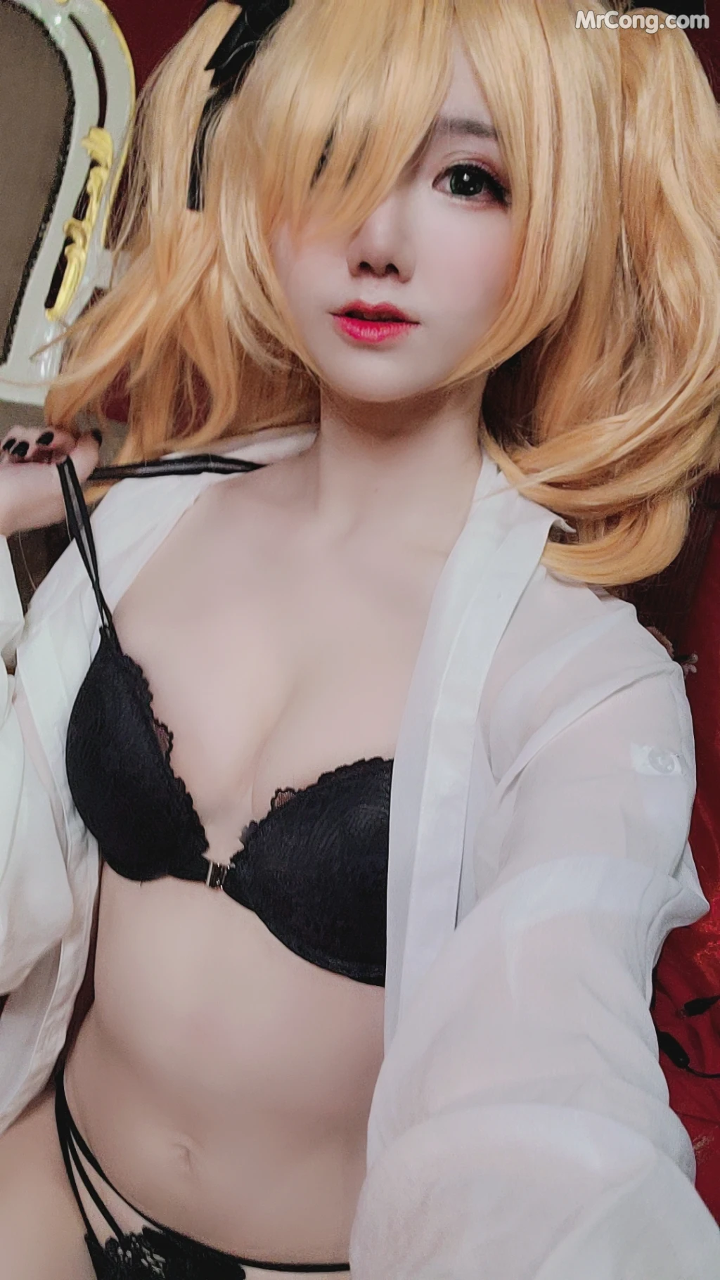 Coser@Sally多啦雪 (Sally Dorasnow): Fischl Gothic Lingerie (53 photos)