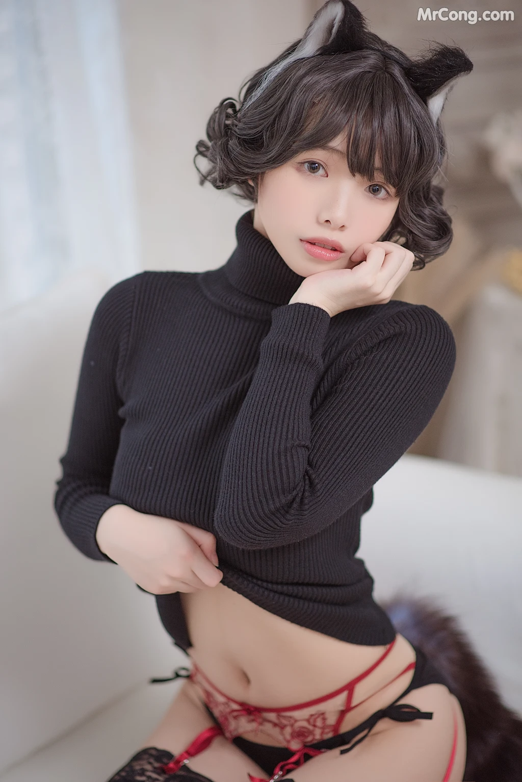 Coser@雯妹不讲道理 No.009: 黑猫内衣 (31 photos) – Page 2