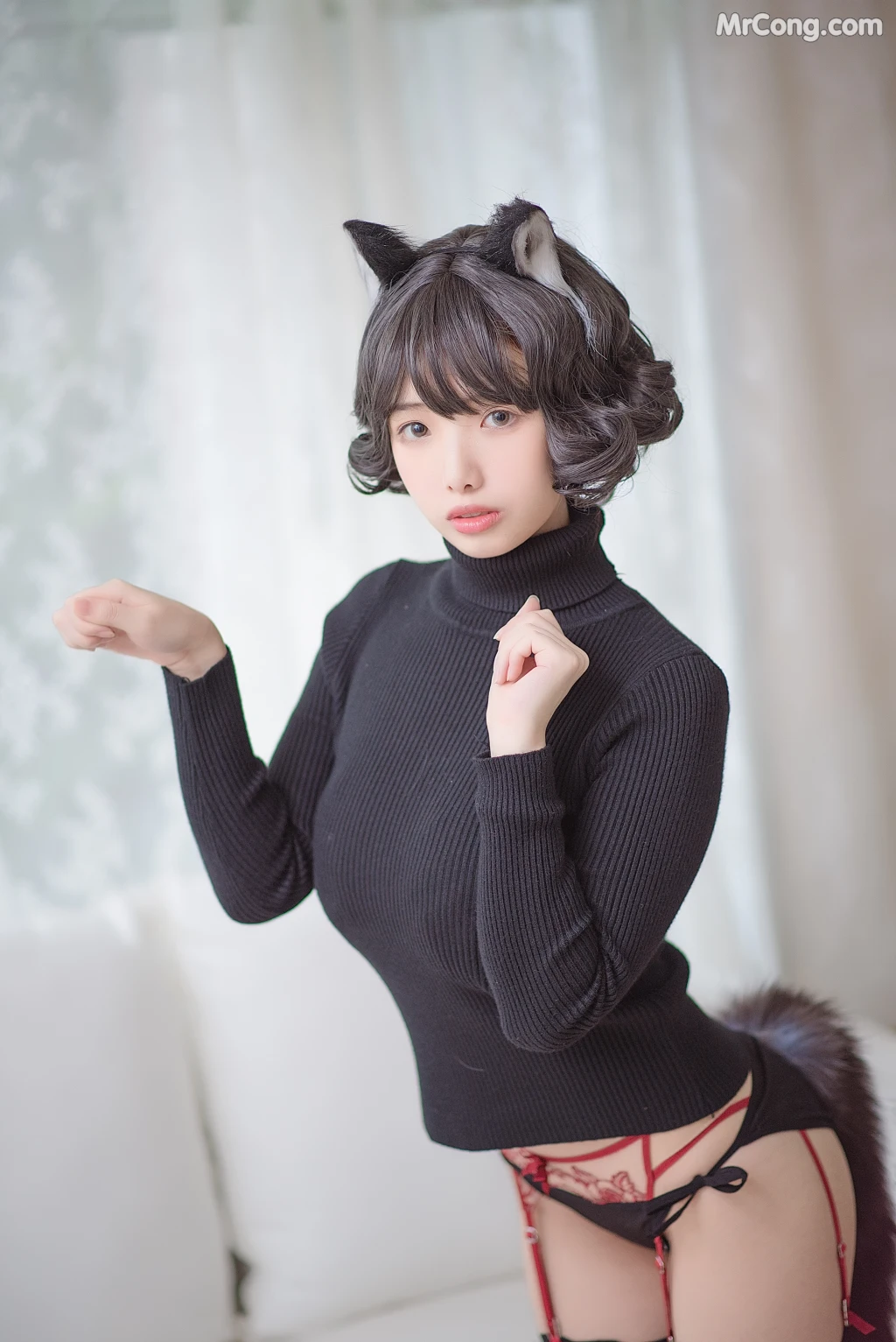 Coser@雯妹不讲道理 No.009: 黑猫内衣 (31 photos) – Page 2