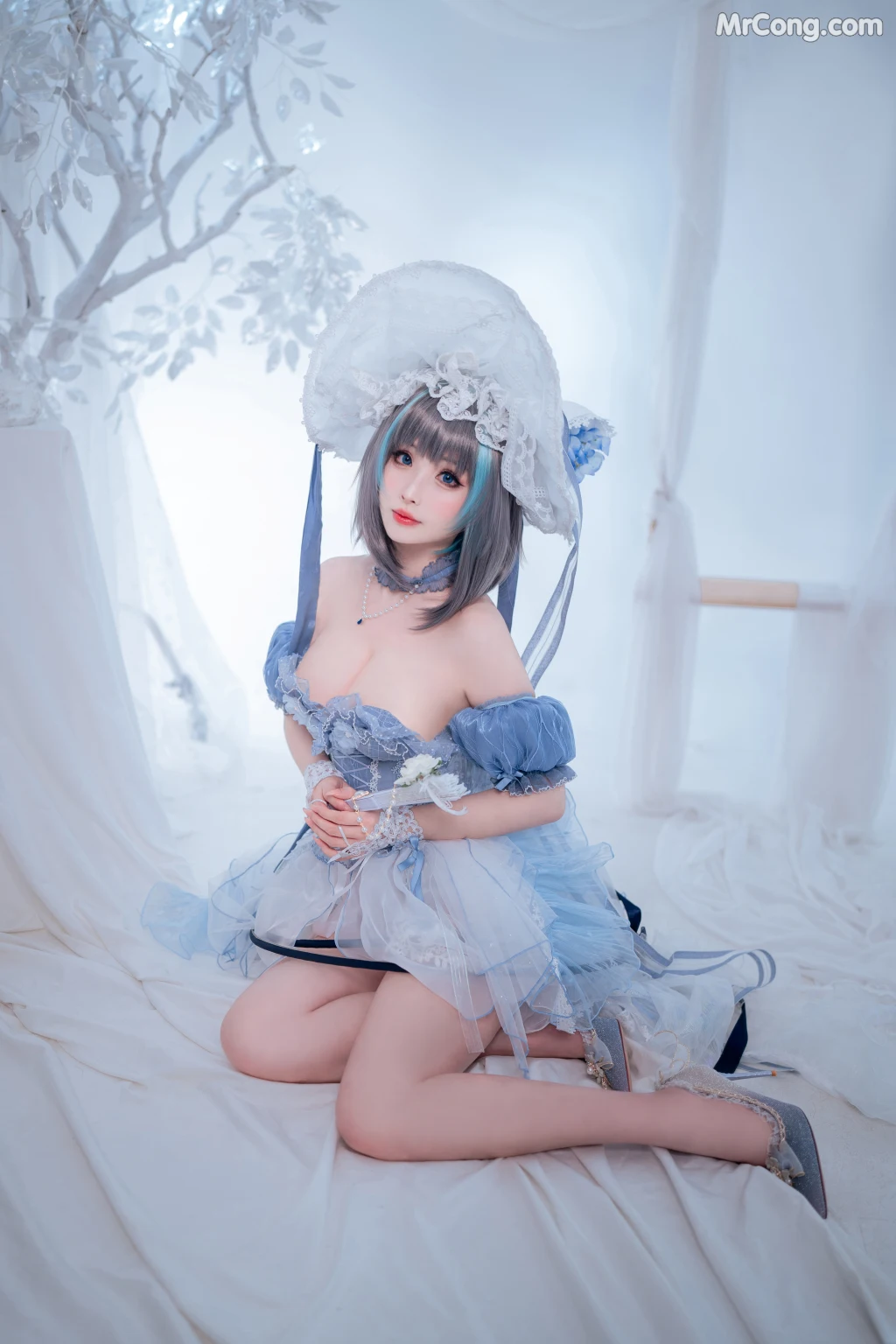 Coser@rioko凉凉子 Vol.101: 柴郡冰雪公主 (40 photos)