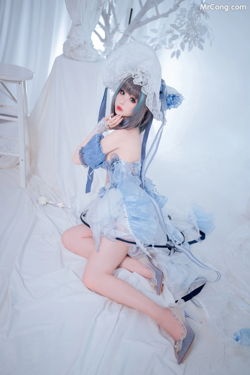 Coser@rioko凉凉子 Vol.101: 柴郡冰雪公主 (40 photos)